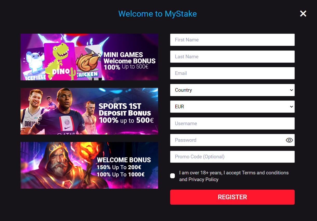 MyStake Registration