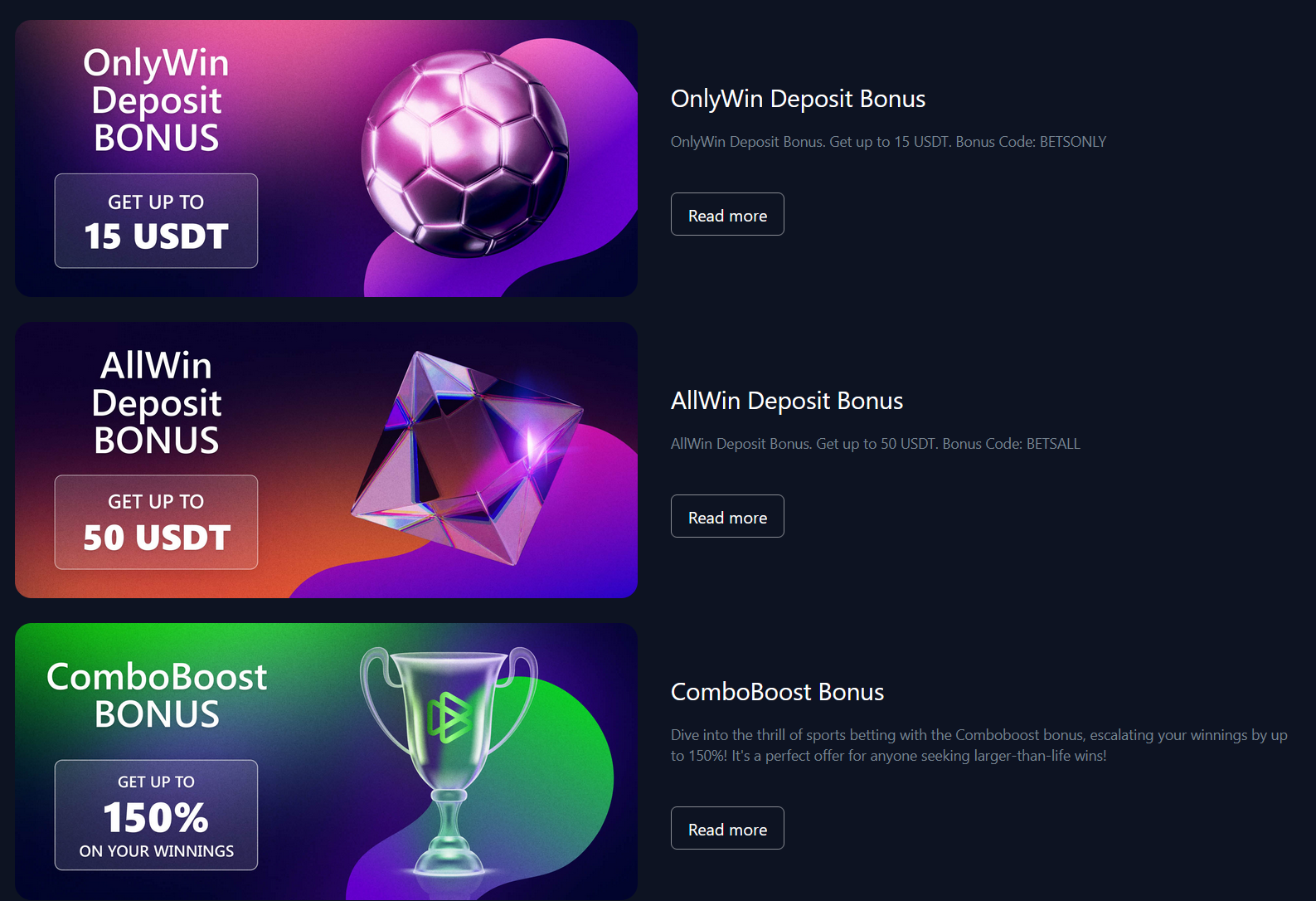 Bets.io Bonus Offers