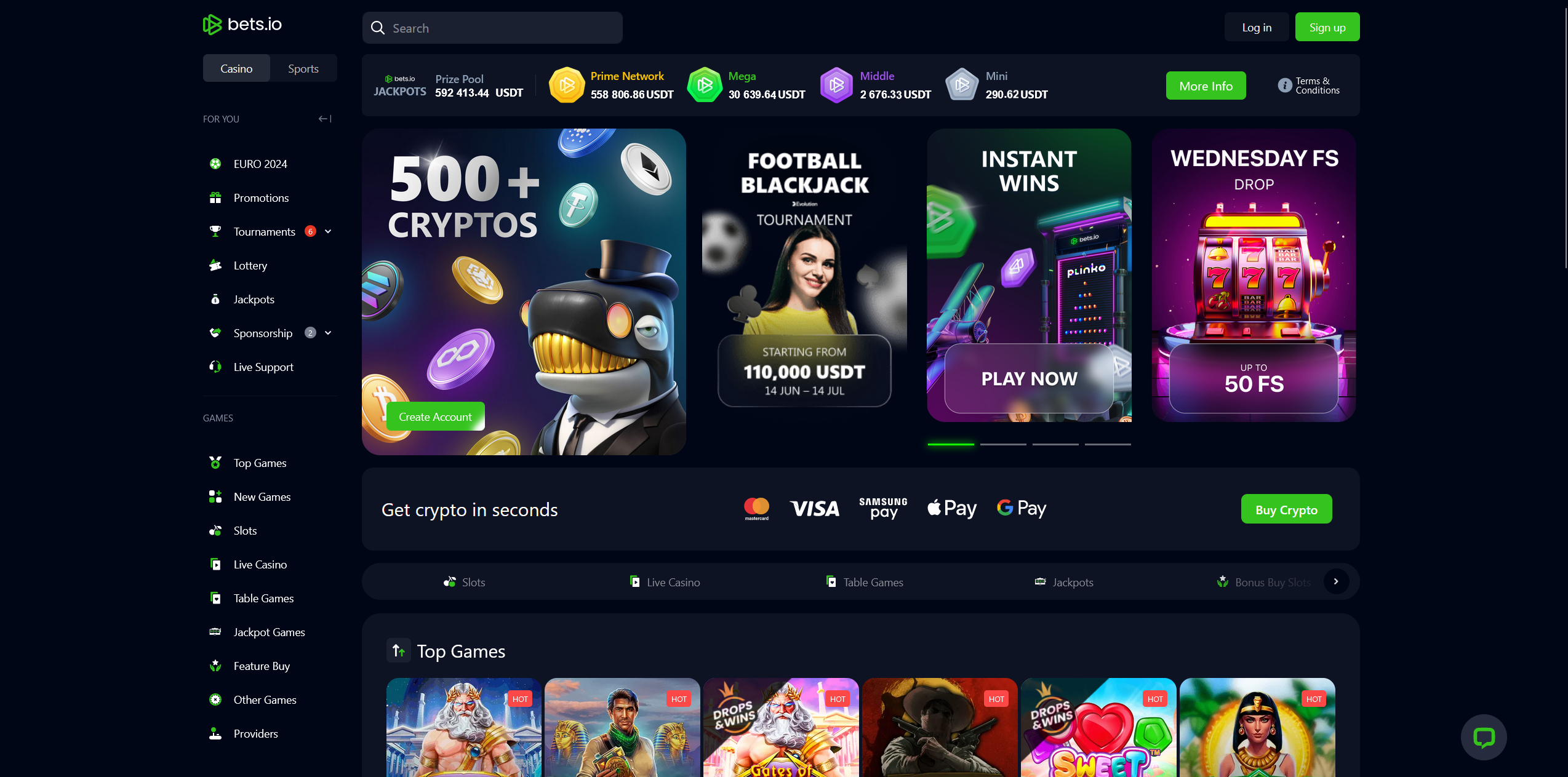 Bets.io Casino Games